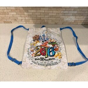 Walt Disney World Music Magic Memories Limited Edition 2016 Drawstring Tote Bag